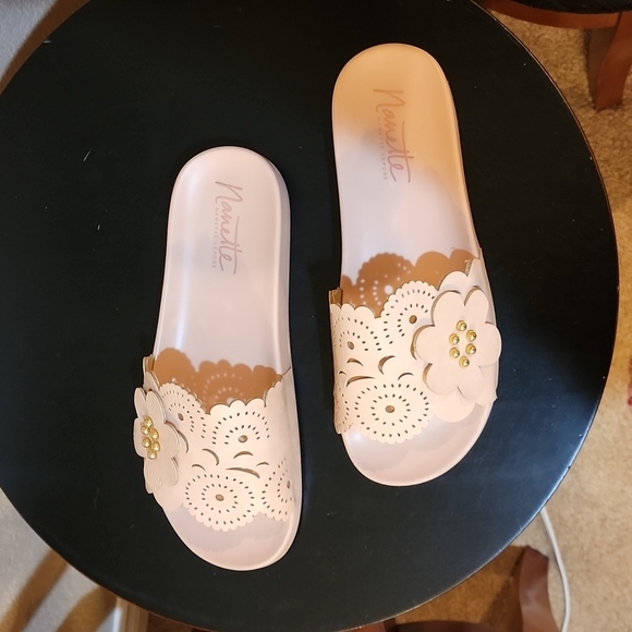 Nanette Lepore Maria Slide Sandal Dusty Pink Size 10 - Picture 2 of 7